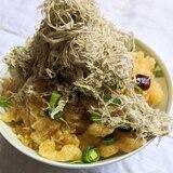 テキトー＊とろろ昆布で天かす丼